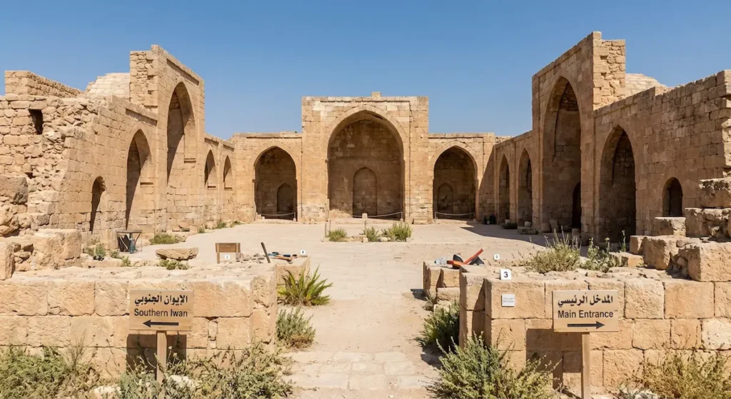 بقايا قصر البنات الأثري في الرقة من العصر الأيوبي