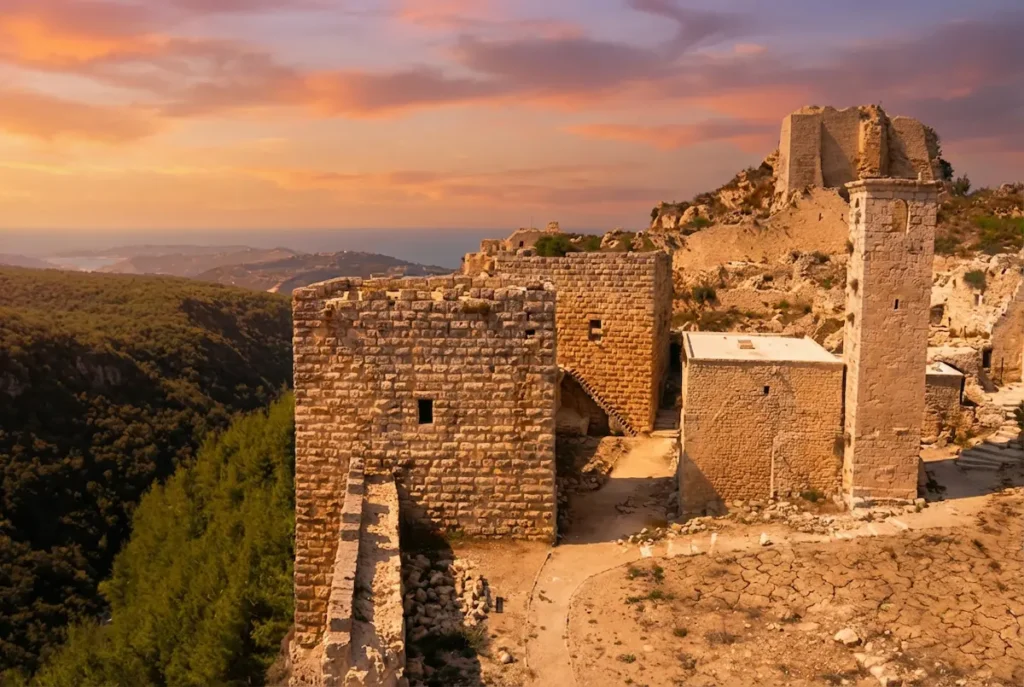 الخندق الصخري المحفور يدوياً في قلعة صلاح الدين