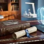 صورة تعبيرية أكاديمية لطب وجراحة الفم والأسنان، تعكس المسيرة السريرية الممتدة لـ 30 عاماً للدكتور السوري فادي الحلبي، خريج جامعة حماة والمراجع الطبي في موسوعة خلية