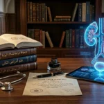 "صورة تعبيرية تمثل المسيرة الطبية والأكاديمية للدكتور السوري جهاد الكيلاني، اختصاصي جراحة المسالك البولية وخريج جامعة حلب، تعكس خبرته الممتدة لـ 25 عاماً."