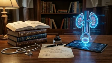 "صورة تعبيرية تمثل المسيرة الطبية والأكاديمية للدكتور السوري جهاد الكيلاني، اختصاصي جراحة المسالك البولية وخريج جامعة حلب، تعكس خبرته الممتدة لـ 25 عاماً."