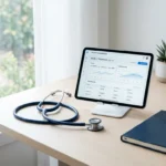 مكتب طبي عصري يعكس الدقة والاحترافية في المراجعة الطبية للمحتوى الصحي