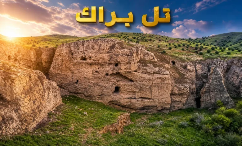 صورة قريبة لتل براك في سوريا
