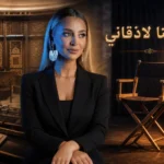 غلاف مقال روزينا لاذقاني يجمع بين أجواء الإنتاج الدرامي السوري وقاعة البرلمان في تكوين سينمائي أنيق
