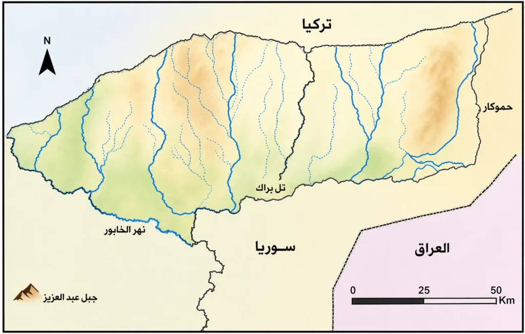 موقع تل براك شمال شرق سوريا