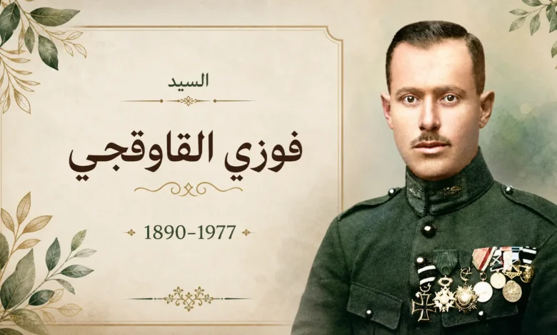 صورة فوزي القاوقجي قائد جيش الإنقاذ
