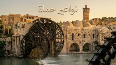 نواعير حماة الخشبية التاريخية على ضفاف نهر العاصي في سوريا
